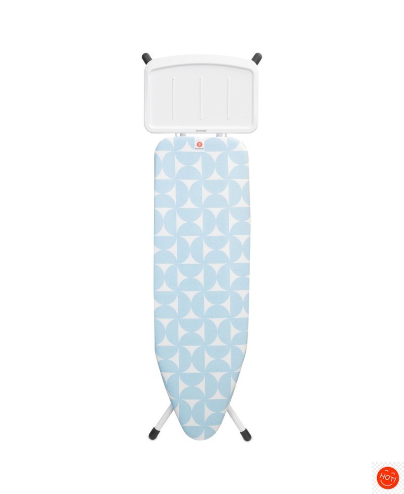 Ing Board B, 49x15", White Frame With Steam Holder
