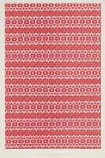 Vintage 1800s Red   Pattern Design Poster - 24x36  - 200gsm Paper    Hi-Res  