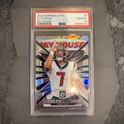 2023 Donruss Optic CJ Stroud My House Refractor PSA 10