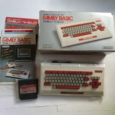 Nintendo Famicom Family Basic Keyboard HVC-BS HVC-007 W/Box Manual Unused Japan
