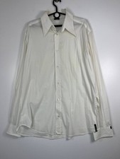 D&g Dolce & Gabbana White Button Up Dress Shirt Long Sleeve Mens Size XL