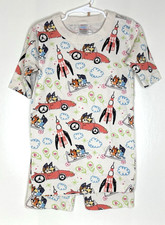 Hanna Andersson 140 US 10 Bluey Short Johns Top Shorts 2 pc Pajamas Set