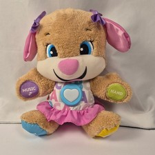 Fisher-Price Laugh Learn Smart Stage Sis Puppy Girl Plush Pink Educational Toy
