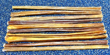 12'' - Traditional Beef Thin Bully STICKS - Natural treats for dogs - 10 count