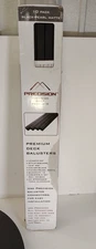 Precision Baluster Steel Deck Railing Black Pearl Matte 10-PK 26" X 3/4" Square.