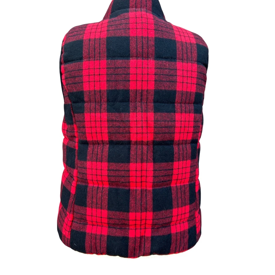Chaqueta Chaleco Puffer Ruff Hewn Wms Talla XL Rojo Negro Búfalo Cuadros Preppycore Foto 2 de 4