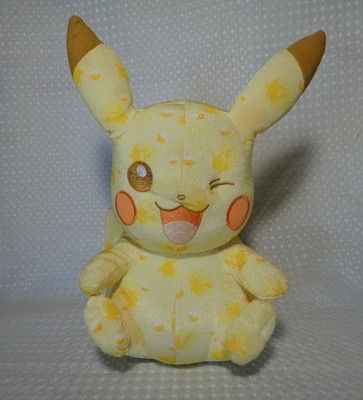 2016 TOMY Pikachu Winking Plush Pokemon 20th Anniversary Stuffed Figure