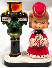 Vintage Blume CANDLEHOLDER Christmas caroller...