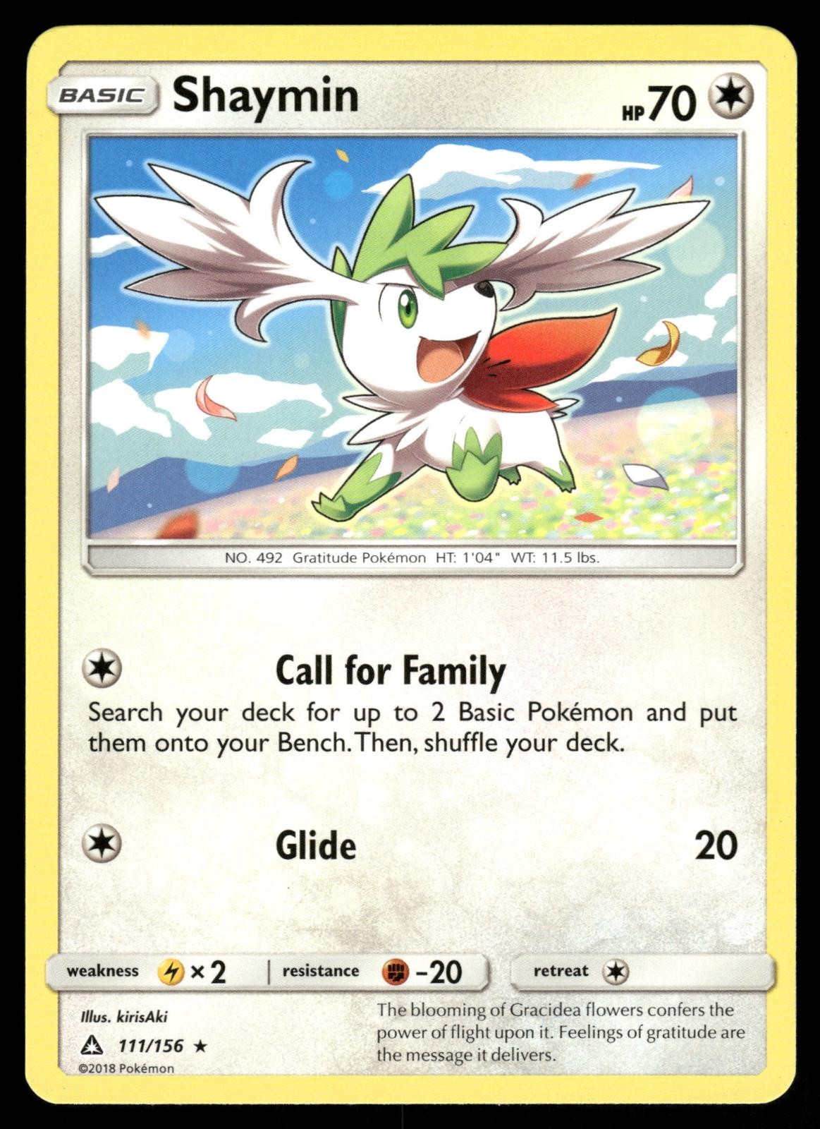 Shaymin 111/156 Rare Ultra Prism Pokemon NM
