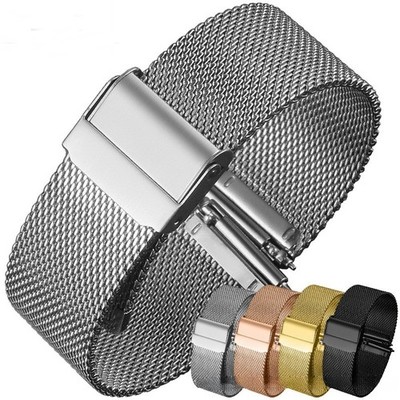 Premium Milanese Mesh Watch Band Strap Stainless Steel Braided Bracelet 12-24mm