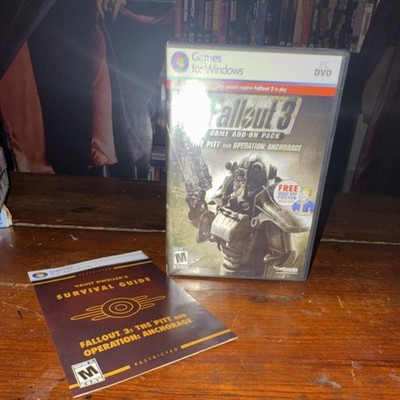 (Including poster)  Fallout 3 Game Add-On Pack The Pitt Operation Anchorage