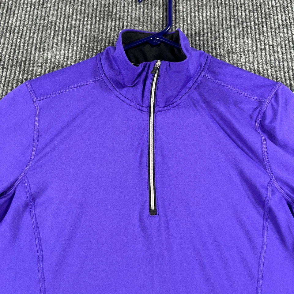 Camisa Pullover Lauren Ralph Lauren Mujer Grande Púrpura Manga Larga Rendimiento Foto 4 de 4