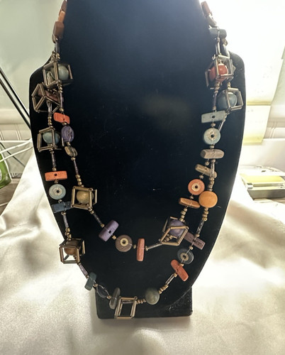 Artisan Crafted Hand Tied Wooden Bead Necklace