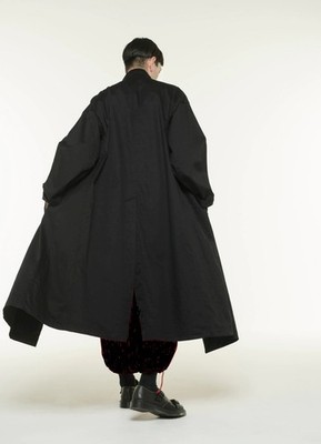 S'YTE ロングコート Yohji Yamamoto Yohji Yamamoto S'YTE Black Long Wide Urban Trench Coat | eBay