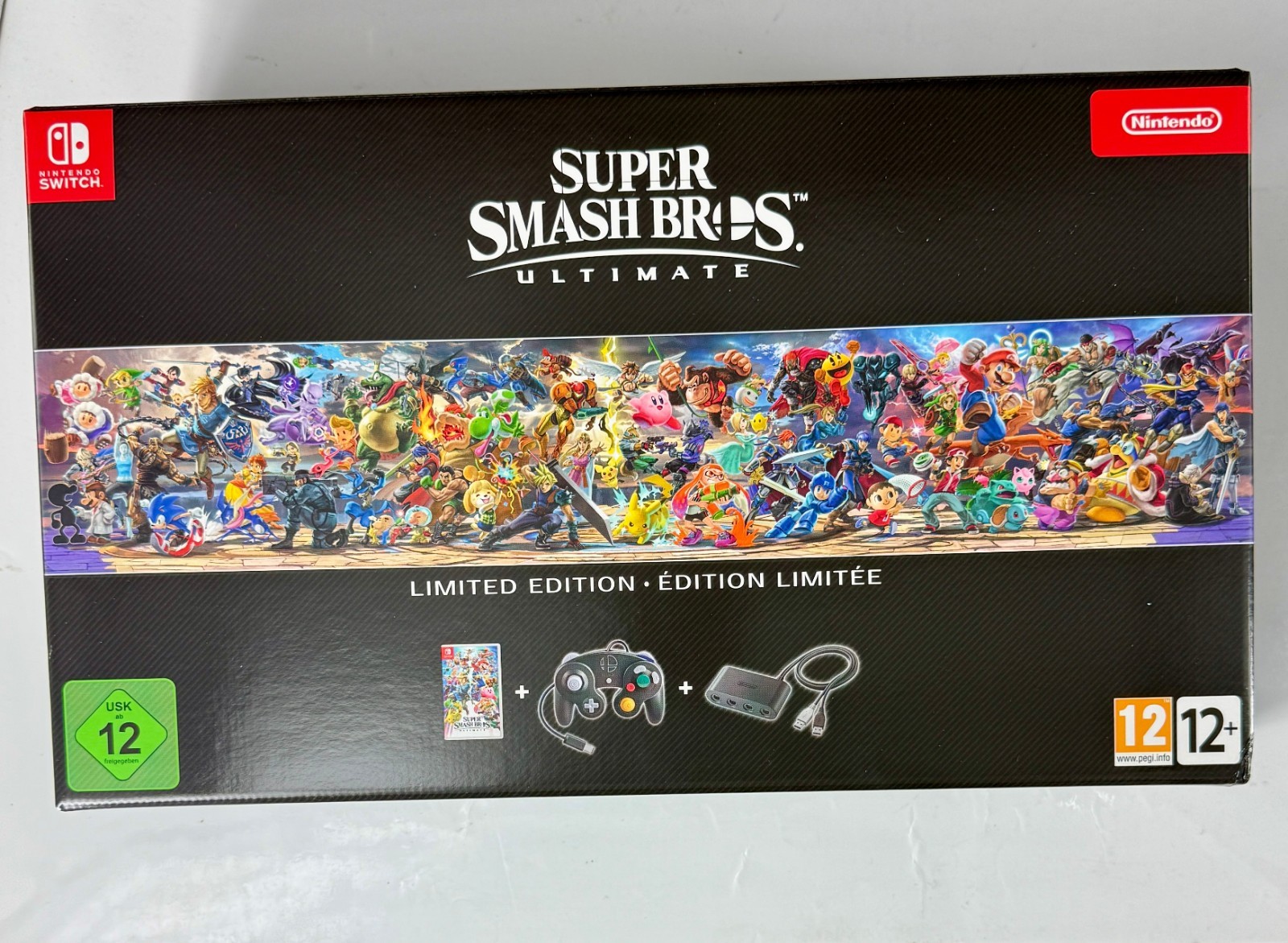 Nintendo Switch Super Smash Bros. Ultimate Limited Edition pack collector premium couleur gris mat