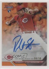 2016 Bowman's Best of Orange Refractor 4/50 Robert Stephenson #B16-RS Auto 02pb