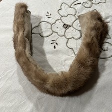 Vintage Mink Fur Coat Collar Dense Pile - Mid 20th Century