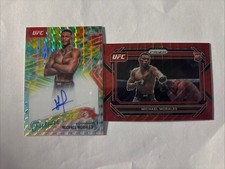 2025 ChromeFuture Stars Green Geometric Michael Morales Auto Red Prizm RC Combo