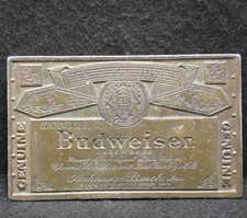 WK23107 VINTAGE 1970s BUDWEISER GENUINE LAGER BEER BOOZE MENS BELT BUCKLE
