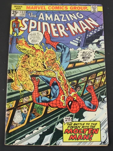 The Amazing Spider-Man #133 Molten Man Marvel Comics June 1974 (96)