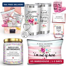 Retirement Gifts for Women 2026-Happy Retirement Gifts for Retirees，Teachers，Cow