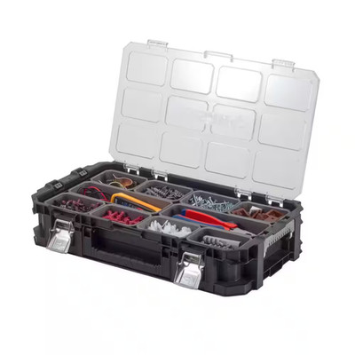 Connect Stackable Portable Heavy Duty Lightweight 10-Compartment Small Tool and 