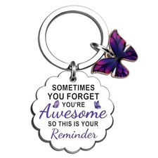 Purple Mothers Day Gifts Butterfly Keychain Purple Gifts for Women Birthday