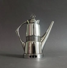 Hans Ofner/Josef Hoffmann secessionist coffee pot Argentor 1905
