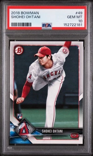 New Listing2018 Bowman Shohei Ohtani #49 (RC) PSA 10