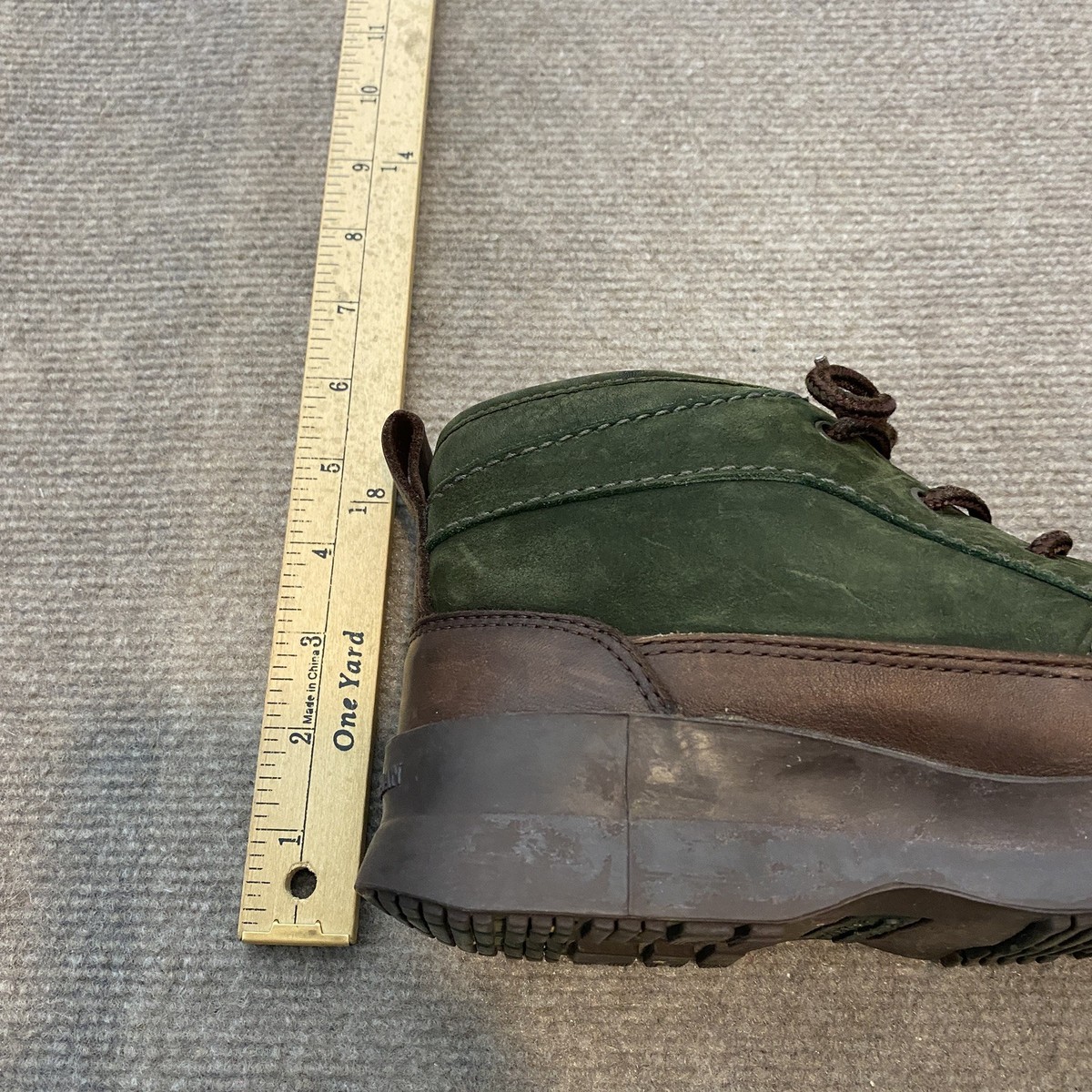 Cole Haan Boots Mens Size 7.5 Green Brown Leather Chukka  display picture 3