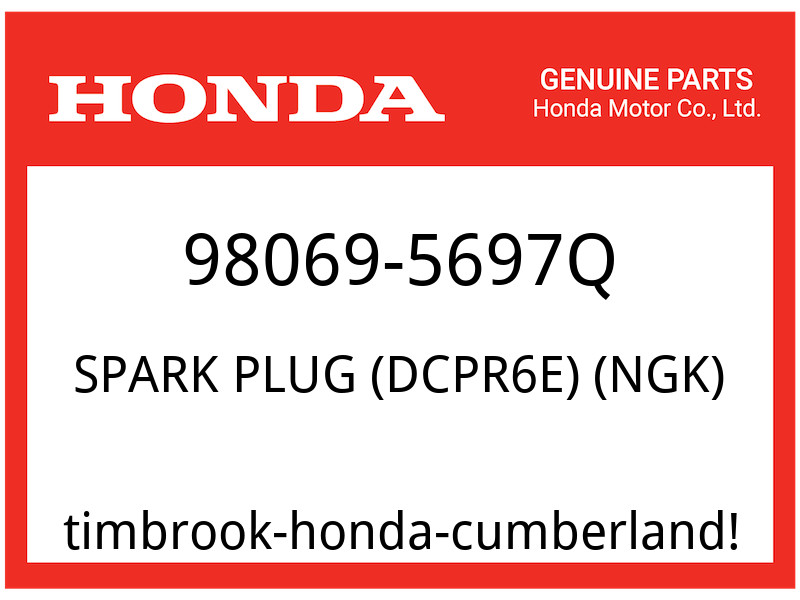 Honda OEM Part 98069-5697Q SPARK PLUG DCPR6E NGK