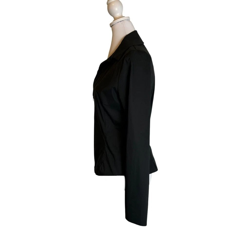 Top Lola & Sophie Negro Mezcla Algodón Seda Negro Talla M Minimalista Clásico Foto 3 de 4