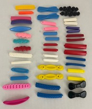 Vintage Hair Accessories Plastic Barrettes Clips Lot of 44 Singles Sets
