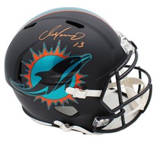 Casco Rivarly NFL tamaño completo de velocidad firmado por Dan Marino de los Miami Dolphins