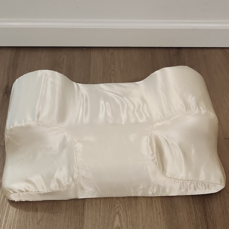 Memory Foam Back Sleeper Beauty Pillow/ Cervical Neck Pillow Cream