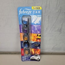 Febreze Car Air Freshener Vent Clips, Mixed Scent, 5ct