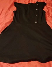 Women's Size Petite Small New York & Company Little Black Sleeveless Dress