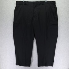 Flying Cross Pants Mens 50R Justice Cargo Pocket Work Uniform Flat Front Black