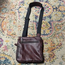 Men's Scully Brown Leather CrossbodyBag 924