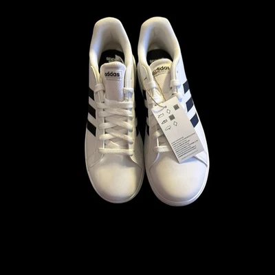Adidas Grand Court 2.0 White Black 8.5W/7K New w/o Box - Image 1 of 4