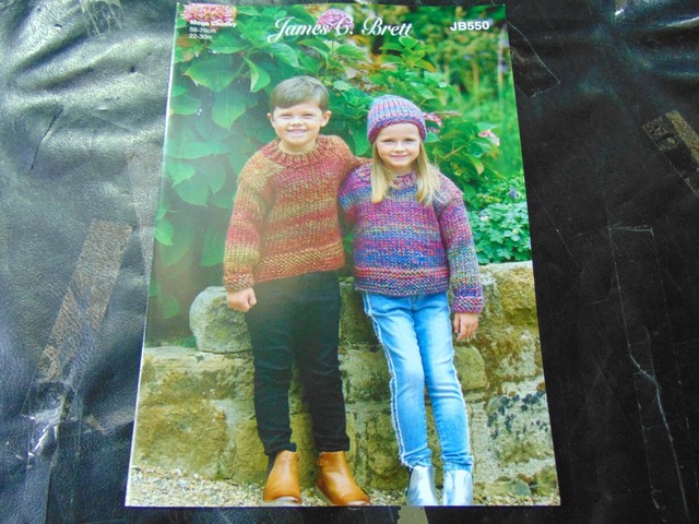 James C Brett Mega Chunky Knitting Pattern JB550 Sweater