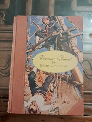 Treasure Island Book Robert L Stevenson 1998 Classic scrapbooking ephemera pics