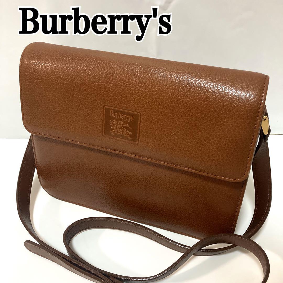 Burberry Shoulder Bag Nova Check Leather Brown Authentic F1105176