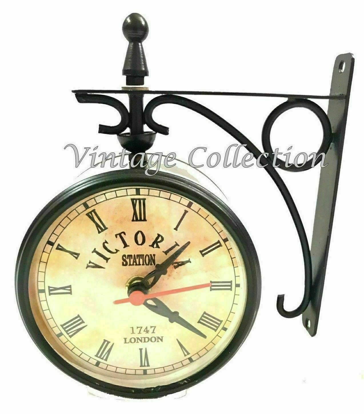 Victoria Station Clock Double Sided Railway Clock Functional Home Décor