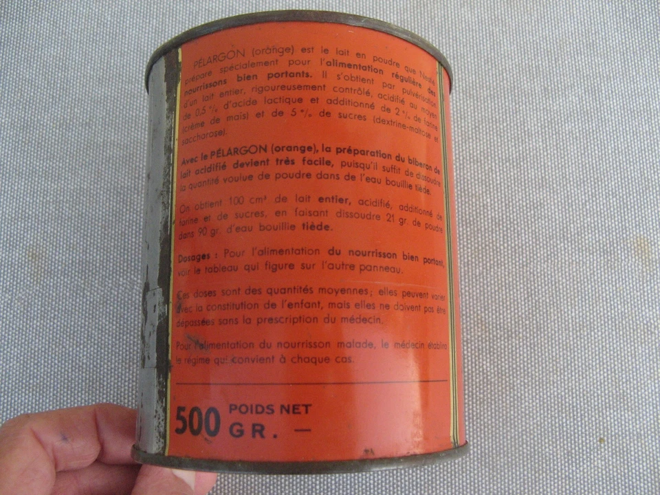 Ancienne boite publicitaire en tôle LAIT PELARGON de NESTLE - Photo 4/4