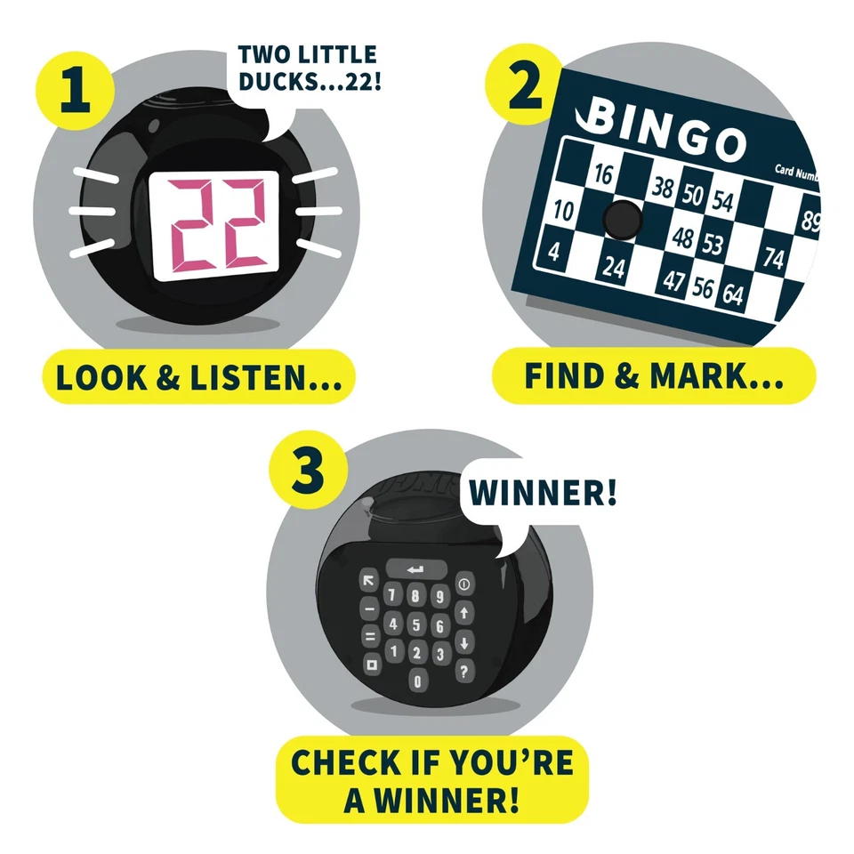 DELUXE ELECTRONIC BINGO MACHINE - Host your own Bingo Night at home! Age 4+ - Image 3 of 4