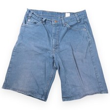 Levis 550 Shorts Mens 34 Blue Denim Orange Tab Relaxed Fit Made in USA