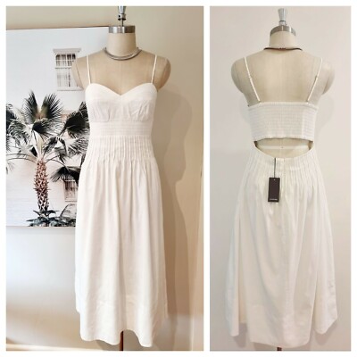 chinese dress ladies Torino Linen Dress in Oat main image 0