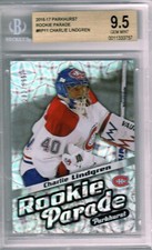 2016-17 Parkhurst Rookie Parade RP11 /999 CHARLIE LINDGREN BGS 9.5