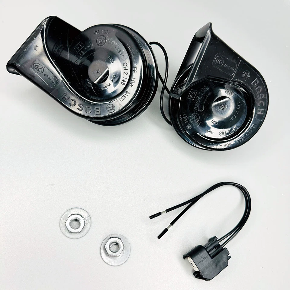 OE GENUINE Right & Left / High & Low Tone Horn For Jaguar XJ6 XJS 1979-1996 - Image 4 of 4